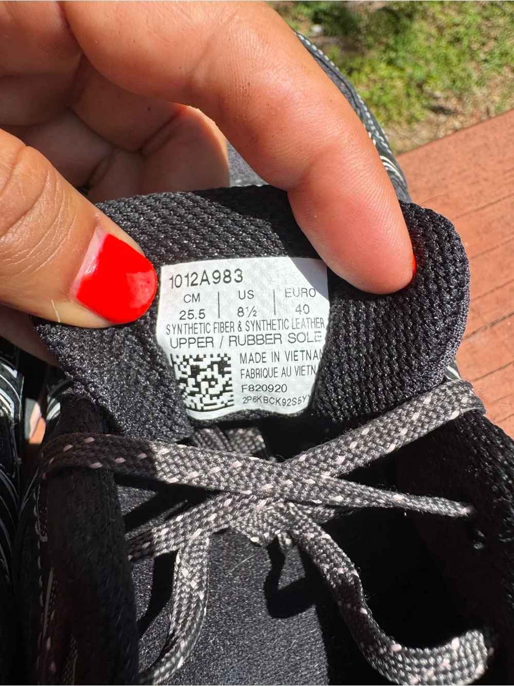 ASICS GEL-Venture 7 Women’s 8.5 Black Graphite Grey Pink Trail Running Shoes